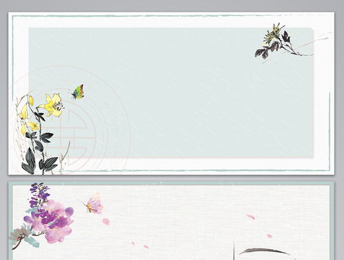 国画花卉中国风海报背景图高清AI图片设计素材免费下载